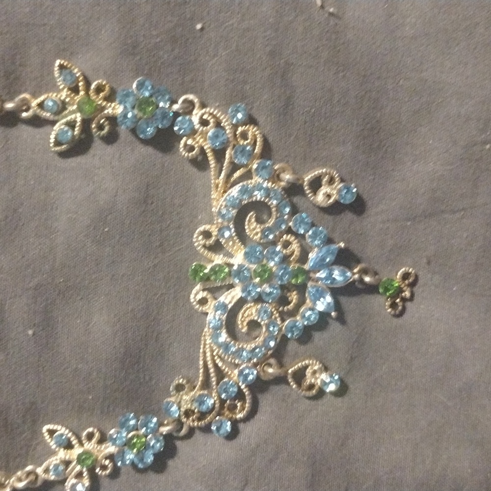 Retro Blue/Green necklace